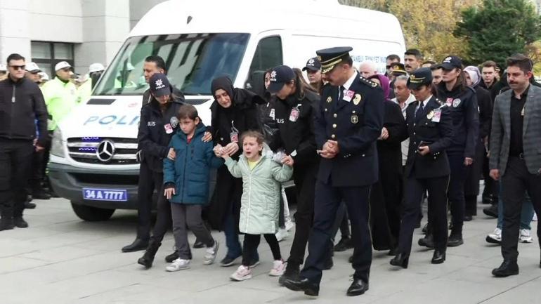 İETT otobüsünün çarpması sonucu şehit düşen polis memuru Ogün Yürümez için cenaze töreni düzenlendi