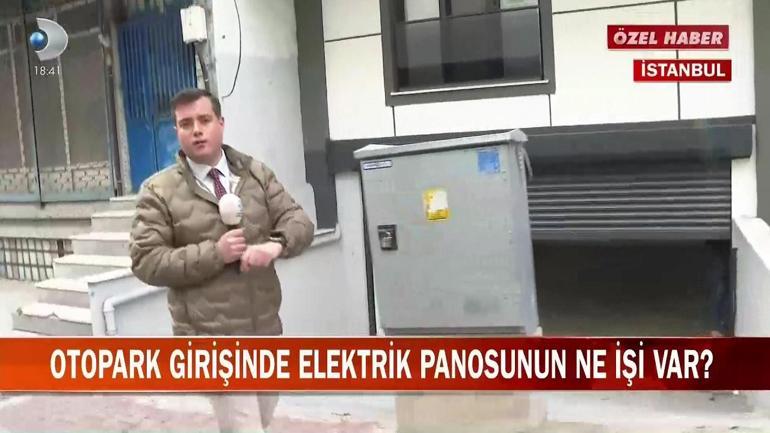 Otopark girişinde elektrik panosunun ne işi var