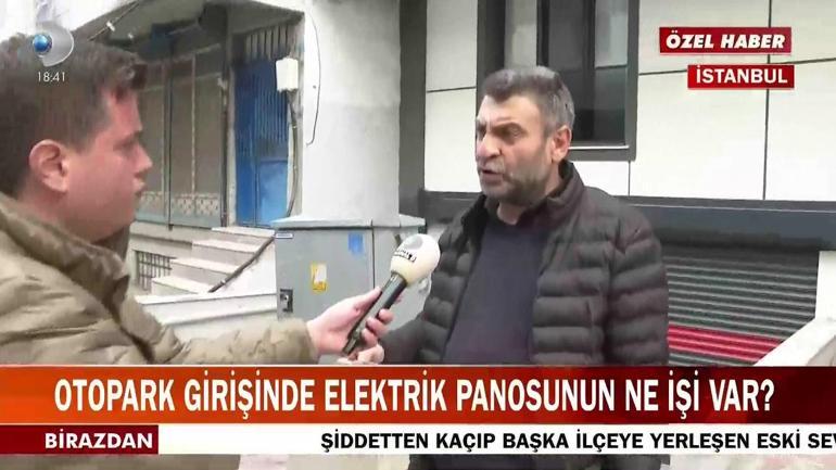 Otopark girişinde elektrik panosunun ne işi var