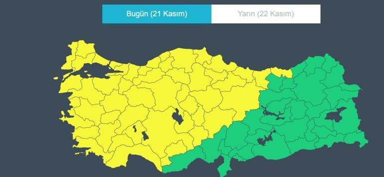 Sağanak ve Fırtına Uyarısı Bugün (21 Kasım) Hava Nasıl Olacak Öğle Saatlerinden Sonra İstanbulda Etkili Olacak