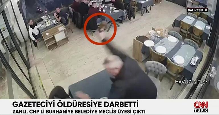 CHPli meclis üyesi, gazeteciyi öldüresiye darbetti | Video Haber