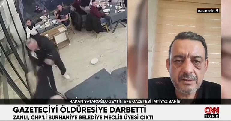 CHPli meclis üyesi, gazeteciyi öldüresiye darbetti | Video Haber