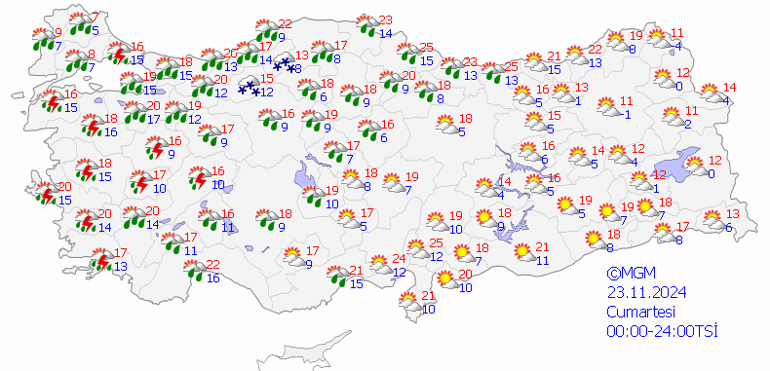 İstanbul hava durumu 23 Kasım: Meteorolojiden hafta sonuna peş peşe uyarı Bugün hava nasıl olacak