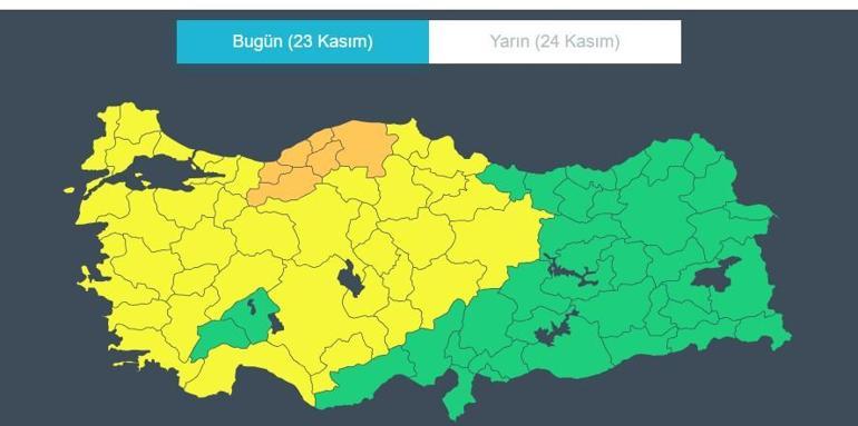 İstanbul hava durumu 23 Kasım: Meteorolojiden hafta sonuna peş peşe uyarı Bugün hava nasıl olacak