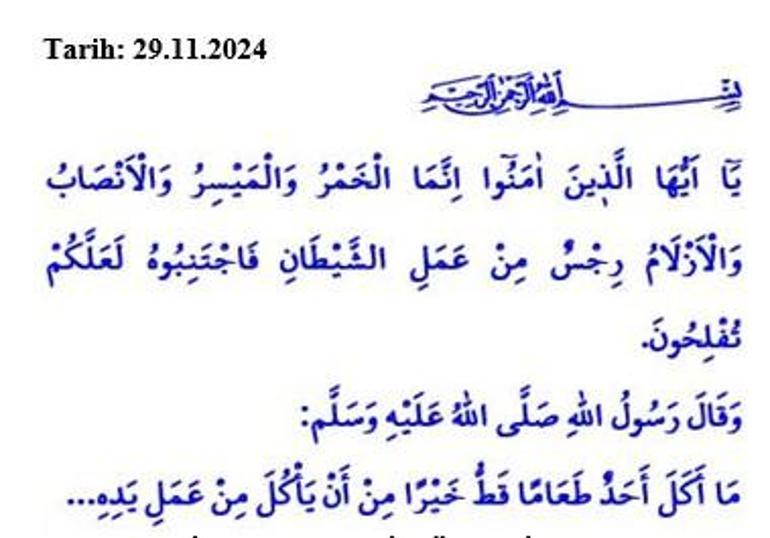 29 Kasım 2024 Cuma hutbesi Diyanet yayınlandı, hutbenin konusu kumar olacak