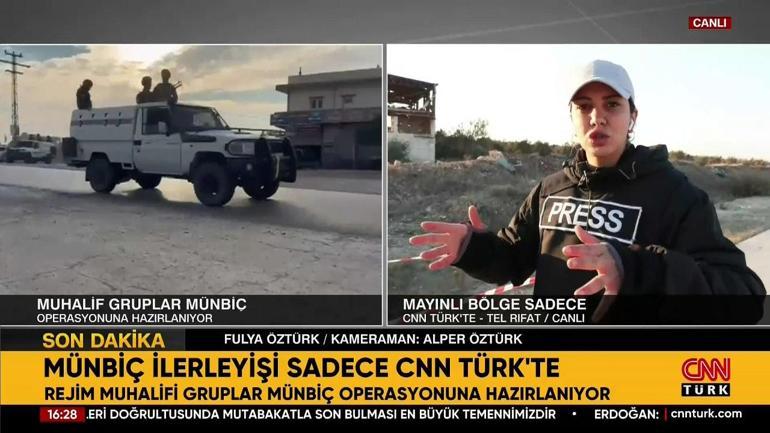 Bu görüntüler sadece CNN TÜRKte: SMO Münbiç operasyonuna hazırlanıyor