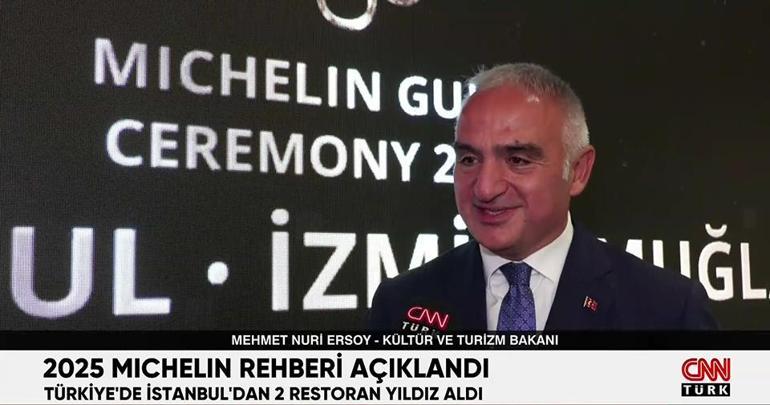 2025 Michelin Rehberi açıklandı... Bakan Ersoy: En etkili silahımız gastronomi