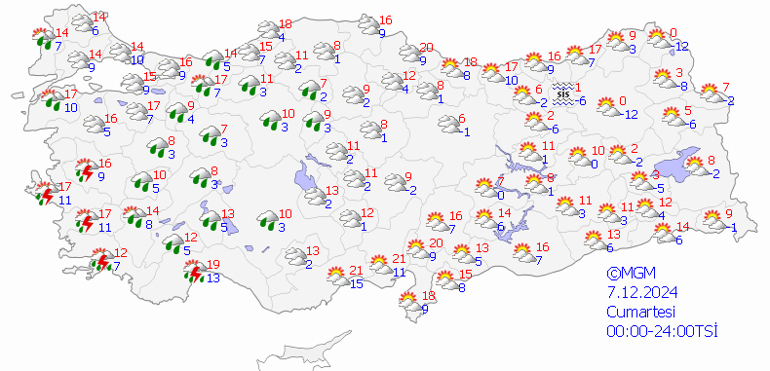 Bugün hava nasıl olacak Meteoroloji 7 Aralık hava durumu: 5 gün boyunca sürecek