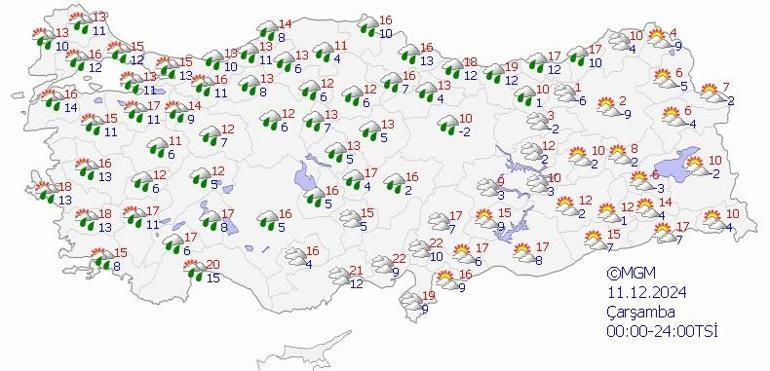 HAVA DURUMU HABERLERİ 8 ARALIK 2024: Bugün İstanbul, İzmir ve Ankarada hava nasıl olacak, yağmur var mı Meteoroloji açıkladı