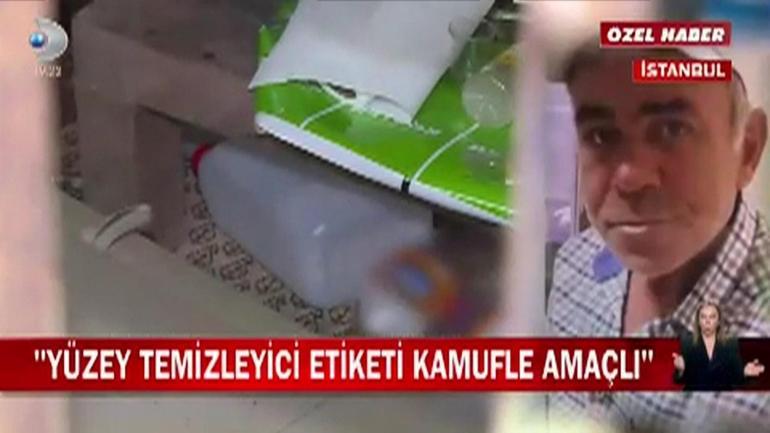 Ölüm bidonlarına yüzey temizleyici etiketi | MEĞER SAHTE İÇKİYMİŞ