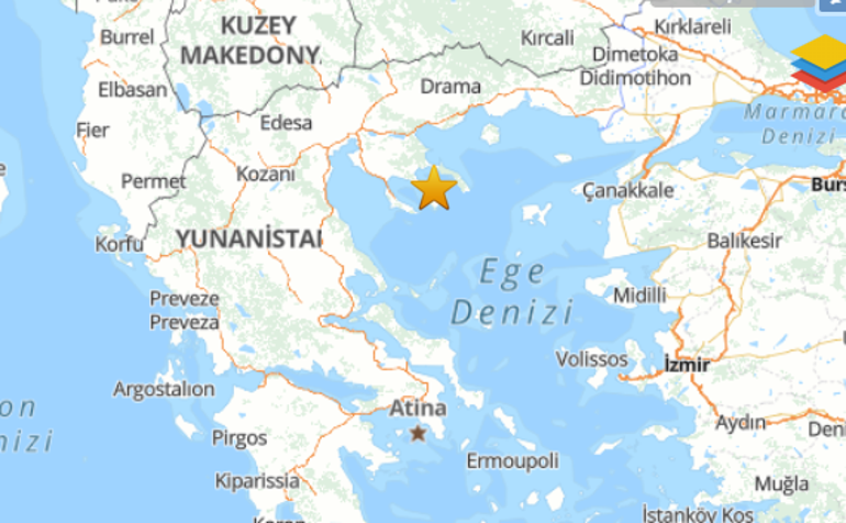 SON DAKİKA... Ege Denizinde 4.8 büyüklüğünde deprem