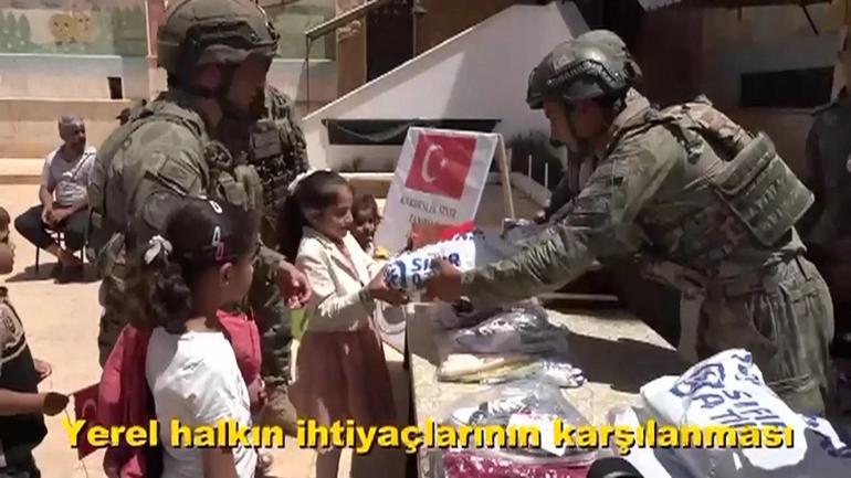 Mehmetçikten Suriyeye yardım eli