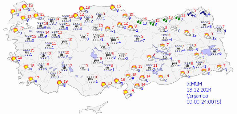 18 Aralık 2024 Hava Durumu: Bugün Hava Nasıl Olacak Kar ve Yağmur Bekleniyor