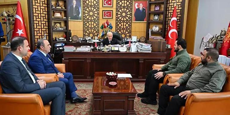 MHP Lideri Bahçeli Suriyeden gelen heyeti kabul etti