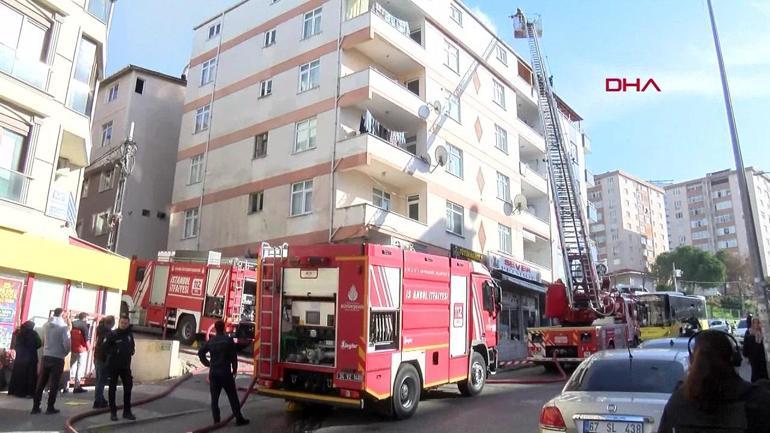 İstanbul Maltepe’de izolasyon yapılan çatıda yangın çıktı