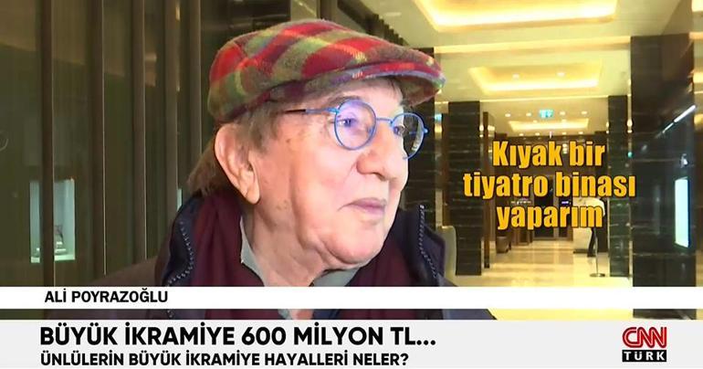 Ünlülerin büyük ikramiye hayalleri neler 600 milyon TLyi hayalinde bile harcayamadı