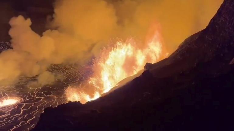 Kilauea uyandı Lavlar yaklaşık 650 dönümlük alanı kapladı... | Video Haber