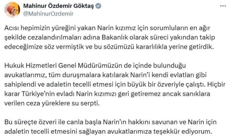 NARİNİN ANNESİ YÜKSEL GÜRAN NE CEZA ALDI Yüksel Güran kaç yıl hapis yatacak