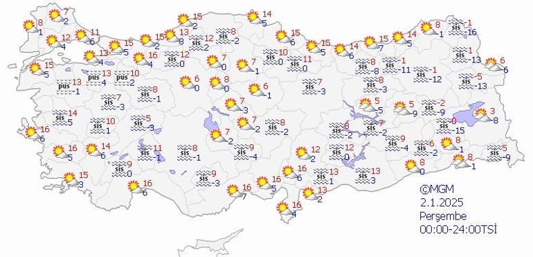 İSTANBUL, ANKARA, İZMİR HAVA DURUMU 29 ARALIK 2024: Bugün hava nasıl olacak, yağmur var mı Meteoroloji açıkladı İşte il il hava durumu