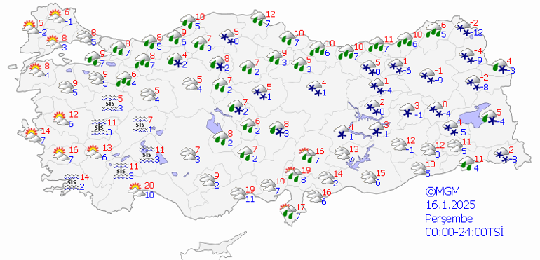 16 Ocak Hava Durumu Tahminleri Açıklandı Bugün Hava Nasıl Olacak