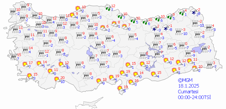 Meteorolojiden İl İl Hava Durumu Raporu: Hafta Sonu Hava Nasıl Olacak (18 Ocak)