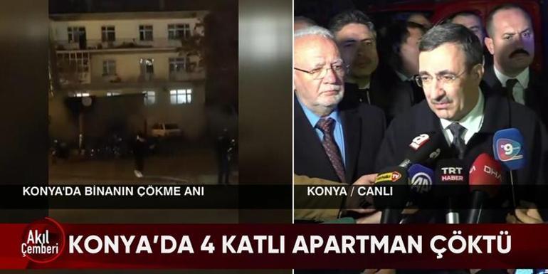 Son dakika | Konyada 4 katlı bina çöktü Arama kurtarma çalışmaları başladı | Video Haber