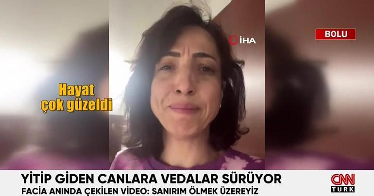 Boluda facia anında çekilen video: Sanırım ölmek üzereyiz, hayat çok güzeldi