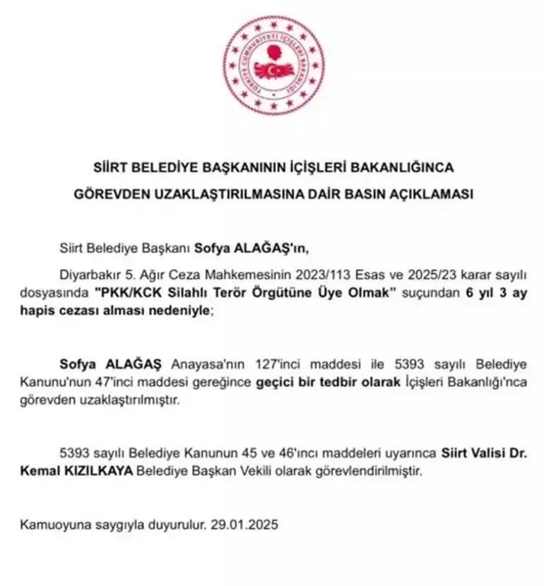 Siirt Belediye Başkanı Sofya Alağaş kimdir, hangi partiden Siirt Belediyesine kayyum atandı