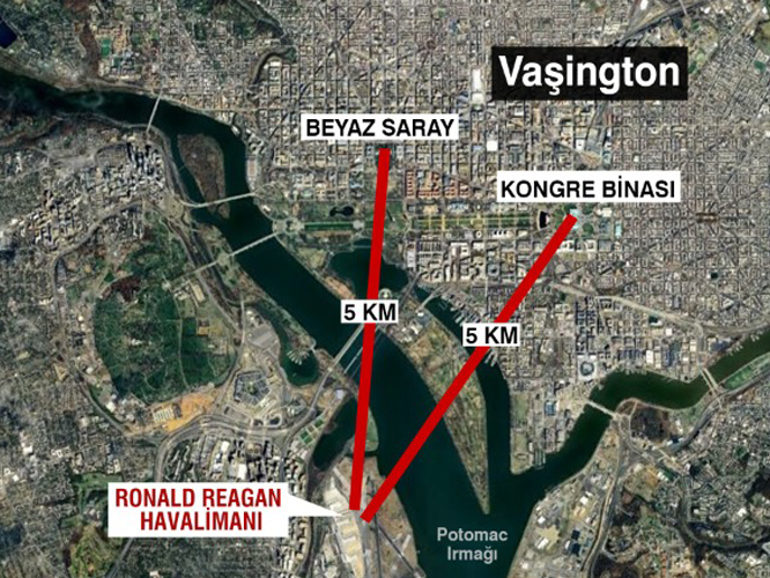 SON DAKİKA ABDnin Başkenti Washington Yakınlarında Askeri Helikopterle Yolcu Uçağı Çarpıştı