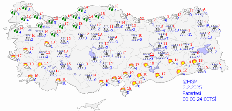 3 Şubat Hava Durumu: İstanbul, Ankara ve İzmir’de Bugün Hava Nasıl Olacak Kar Yağışı Ne Zaman Başlıyor