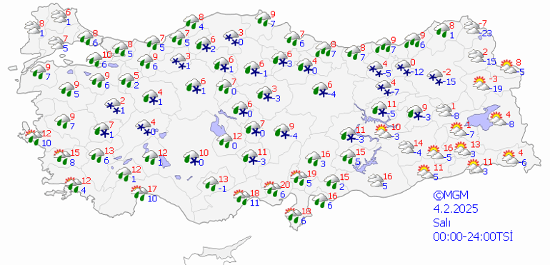 4 Şubat 2025 Hava Durumu Tahminleri: Bugün Hava Nasıl Olacak Soğuk Hava Dalgası Etkisi Altına Alacak