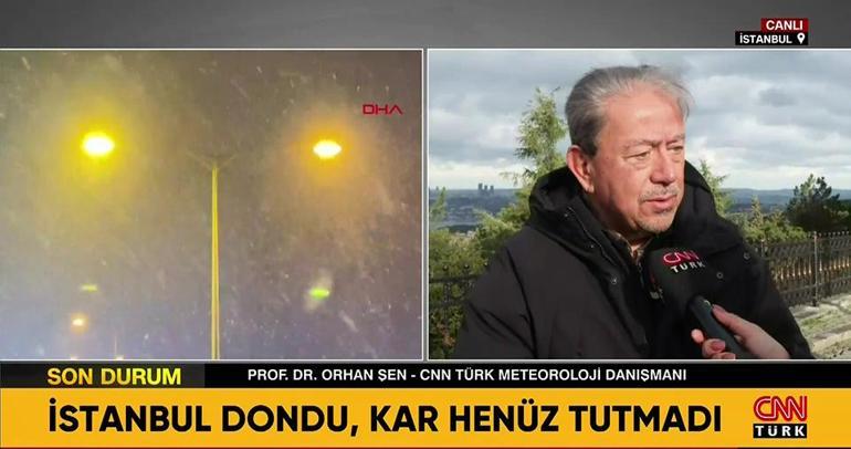 İstanbulda beklenen kar yağışı başladı | Meteorolojiden son dakika uyarısı