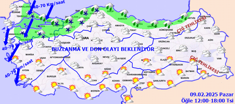 9 ŞUBAT HAVA DURUMU: Bugün hava nasıl olacak İstanbulda kar ne zaman yağacak İstanbul, Ankara, Konya, Nevşehir, İzmir 9 Şubat hava durumu