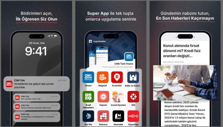 CNN TÜRK Haber Uygulaması yenilendi SÜPER APPLE haberden daha fazlasını cebinizden çıkarın