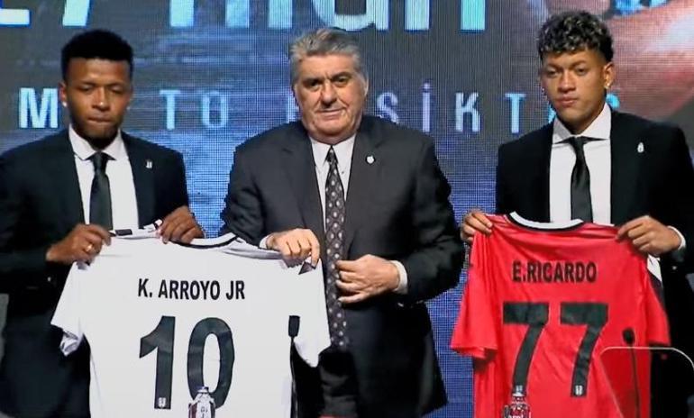 Beşiktaş, Keny Arroyo ve Elan Ricardo için imza töreni düzenledi