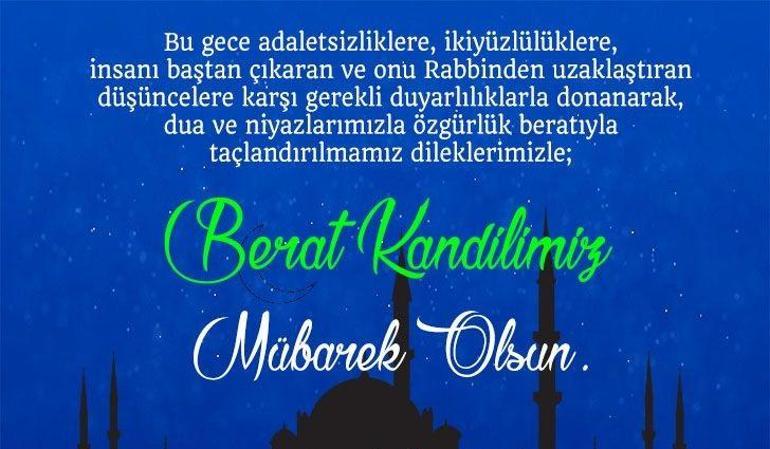 BERAT KANDİLİ MESAJLARI RESİMLİ 2025 Dualı, Yazılı, Ayetli ve Hadisli Berat Gecesi Kutlama Mesajları ve Sözleri