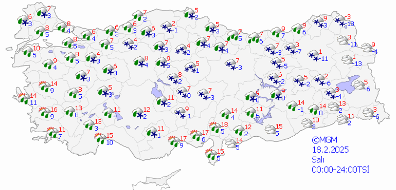 18 Şubat 2025 Hava Durumu: Bugün Hava Nasıl Olacak Ankara ve İstanbula Kar Yağacak mı