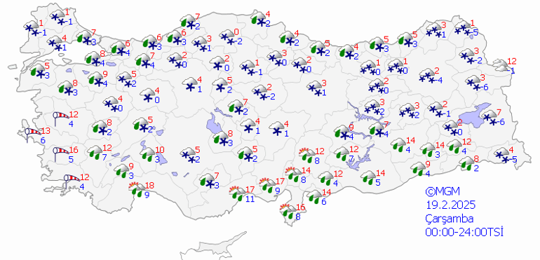 19 Şubat 2025 Hava Durumu: Bugün Hava Nasıl Olacak Meteoroloji, AKOM ve Valilikten Uyarı