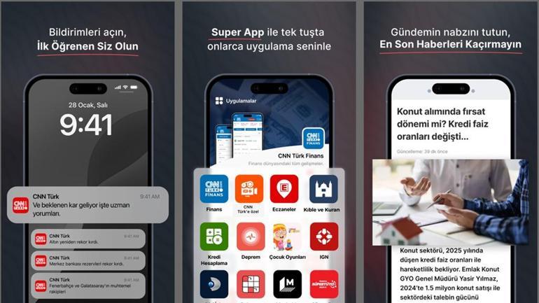 CNN TÜRK Haber Uygulaması yenilendi SUPER APPLE haberden daha fazlasını cebinizden çıkarın