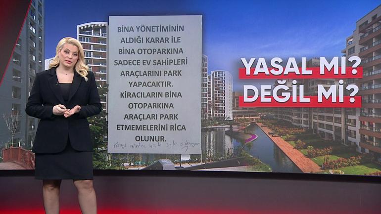 Yönetimden kiracıları şaşırtan karar KİRACI OTOPARKI KULLANAMAZ MI