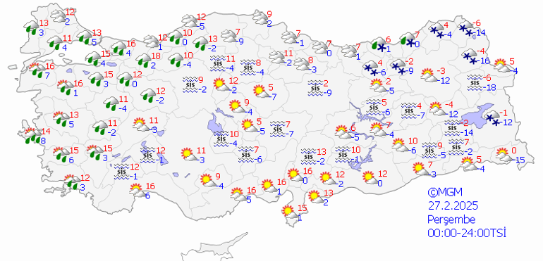 27 Şubat 2025 Hava Durumu: Meteorolojiden 7 İle Kritik Uyarı Bugün Hava Nasıl Olacak