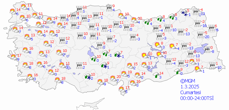 METEOROLOJİ 1 MART HAVA DURUMU: Bugün hava nasıl olacak