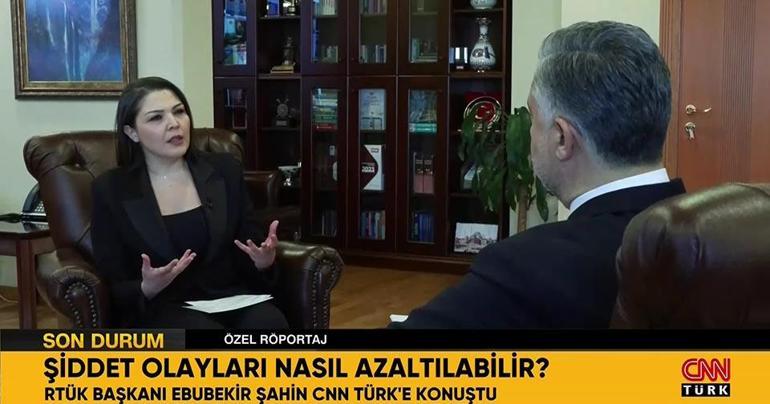 Şiddet olayları nasıl azaltılabilir RTÜK Başkanı Ebubekir Şahin, CNN TÜRKe konuştu