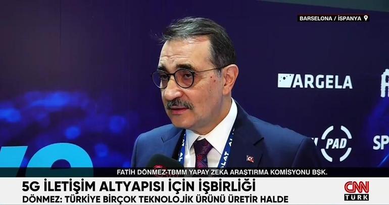 5G iletişim altyapısı için işbirliği... Dönmez: Türkiye birçok teknolojik ürünü üretir halde