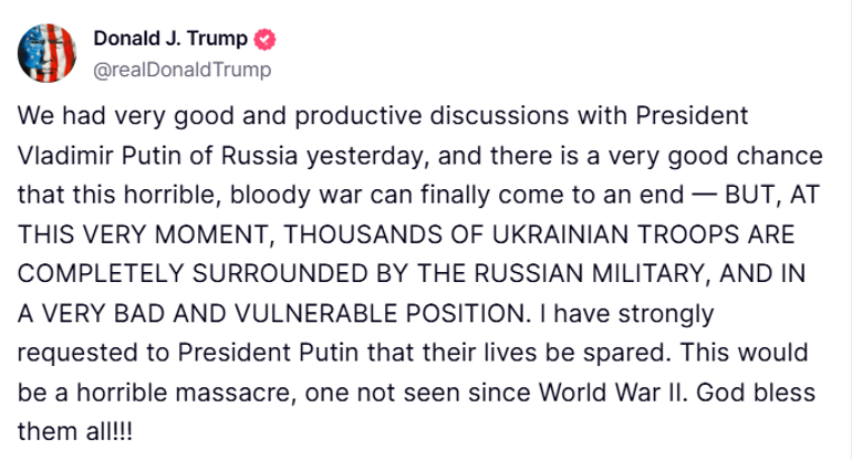 SON DAKİKA HABERİ… Trump, Putin ile görüştü: Askerleri bağışla