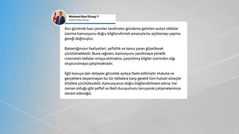 Bakan Ersoydan CHPli Salıcıya yanıt