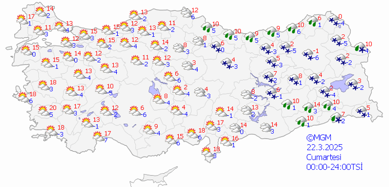 22 Mart 2025 Hava Durumu: Hafta Sonu Hava Nasıl Olacak Yağmur Bekleniyor mu