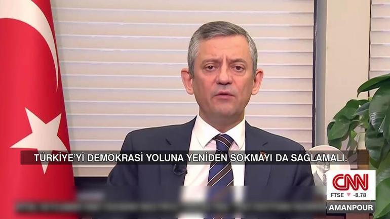 Özgür Özelden CNNe tartışılacak açıklama: ABD ile görüşme ülkemizi demokratik zemine sokmalı