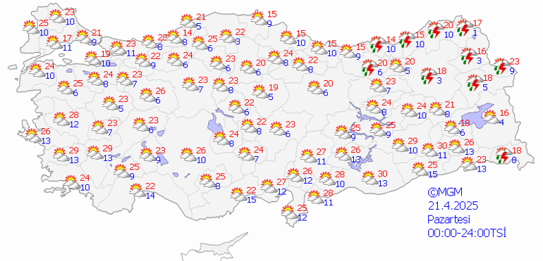 SON DAKİKA 21 NİSAN HAVA DURUMU TAHMİNLERİ: Bugün Hava Nasıl Olacak Sağanak Yağış 4-5 Gün Sürecek