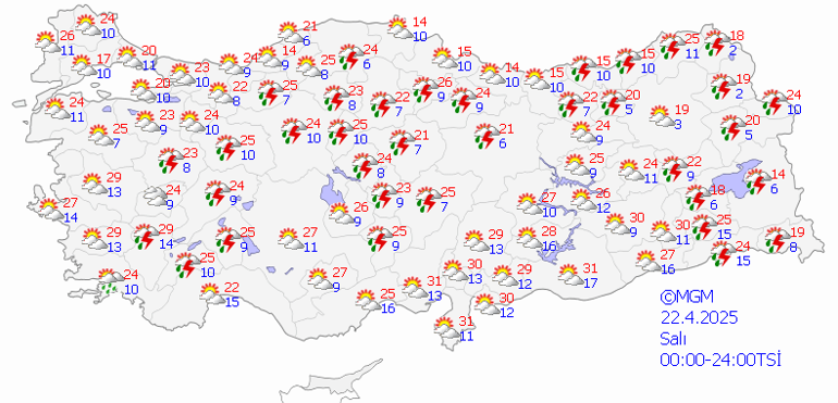 22 NİSAN HAVA DURUMU TAHMİNLERİ: Bugün hava nasıl olacak Meteoroloji raporu belli oldu